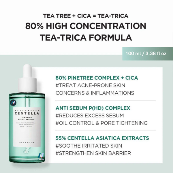 KOJA Skin1OO4 Centella Tea-Trica Relief Ampoule 100ml - Image 2