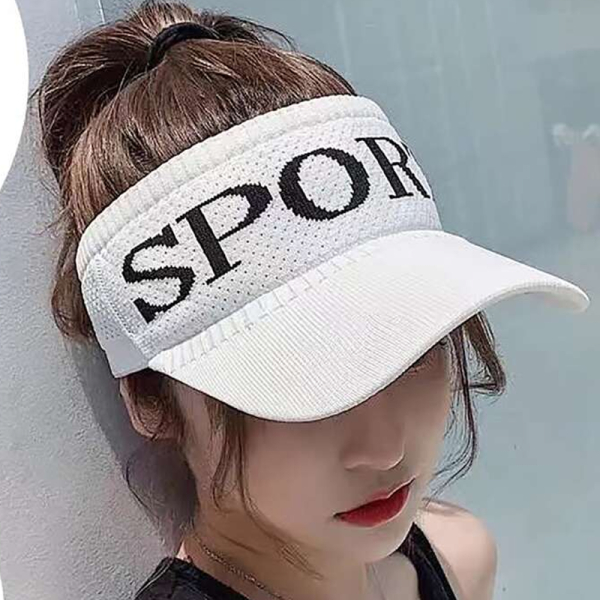KOJA Sports Unisex Letter Graphic Sun Protection Casual Visor Hat For Summer - Image 4