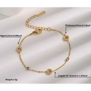 KOJA Stainless Steel Simple Gold Bracelets For Women