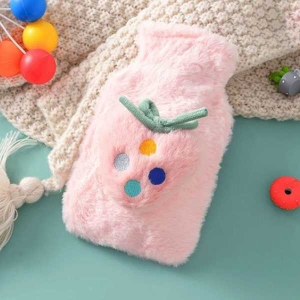 KOJA Strawberry Warm Hotwater Bags , Hand Warmer Plush 500 ML