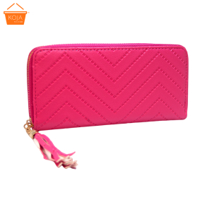 KOJA Tassel Women Long Wallet With Zipper Phone Pocket Clutch Purse and Card Holder