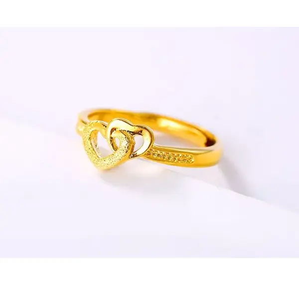KOJA Unisex Adjustable Gold Color Ring - Image 2