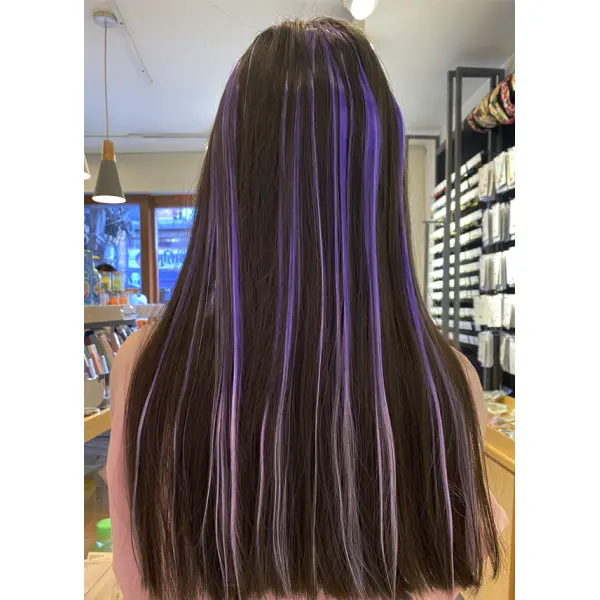 KOJA Women Clip In One Piece Colorful Hair Extensions For Women - Image 3