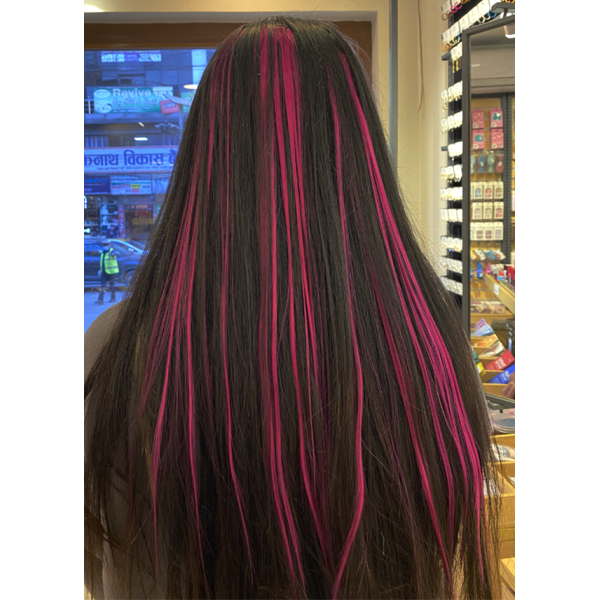 KOJA Women Clip In One Piece Colorful Hair Extensions For Women Single Seamless Heat Resistant - Image 3