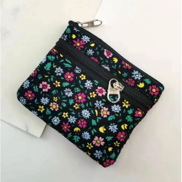 KOJA Women's Mini Coin Purse Genuine Leather Pouch Change Wallet with Key Ring - Image 2