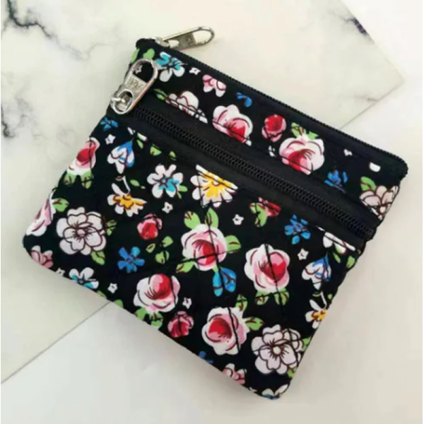 KOJA Women's Mini Coin Purse Genuine Leather Pouch Change Wallet with Key Ring - Image 2