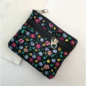 KOJA Women's Mini Coin Purse Genuine Leather Pouch Change Wallet with Key Ring