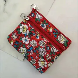 KOJA Women's Mini Coin Purse Genuine Leather Pouch Change Wallet with Key Ring