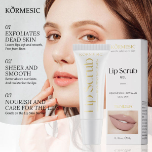KORMESIC 10g Lip Care Smoothing Exfoliating Moisturizing & Brightening Lip Scrub Gel