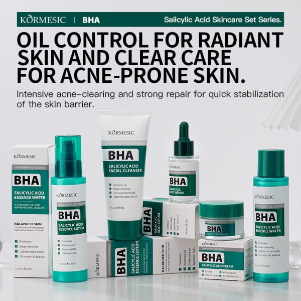 KORMESIC Deep Cleaning Oil Control Anti Acne Exfoliating Brightening BHA Kit - Image 3