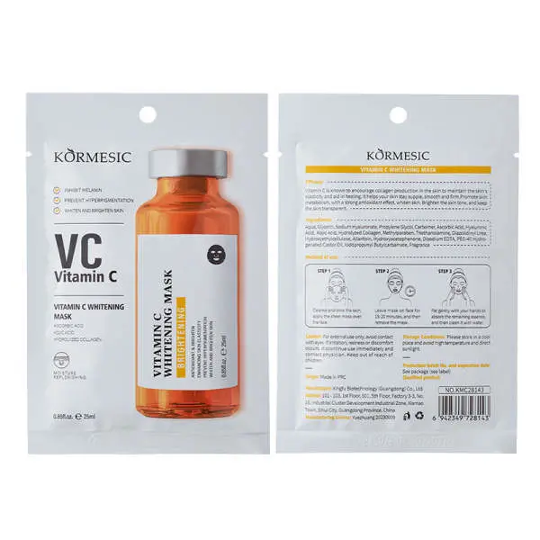 KORMESIC Hyaluronic Acid Moisturizing Vitamin C Anti Aging Facial Mask Sheet - Image 3