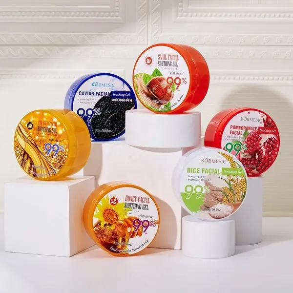 KORMESIC Rice Facial Soothing Gel 300g Smoothing Deep Moisturizing Honey Gel - Image 3