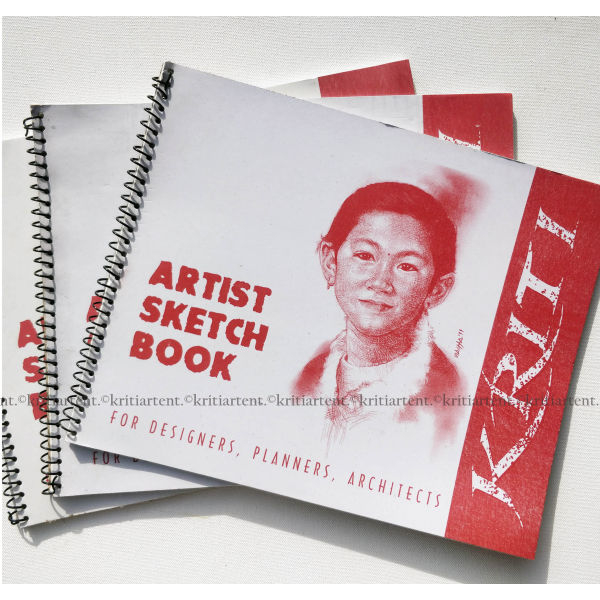 Kriti Artist Sketch Book A4 Small 9 Pages 120gsm Cartriage By Mitrata - Image 3