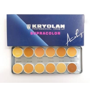 Kryalon Supracolor Professional 12 Colour Palette With Free Lipliner By Genuine Collection