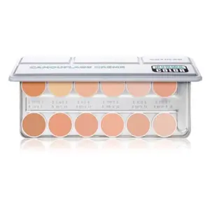 Kryolan Camouflage System Makeup Palette with 12 Shades By Genuine Collection