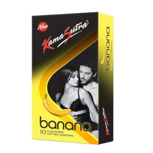 KS Banana Dotted Condoms 10s