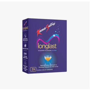 KS Longlast 3s Climax Delay Condoms Pack Of 3 (9 Condoms)