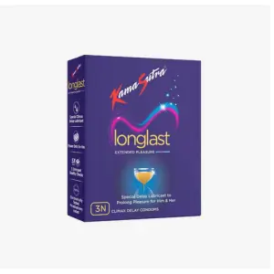 KS Longlast 3s Climax Delay Condoms Pack Of 3 (9 Condoms)