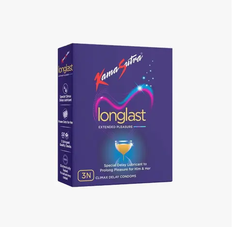 KS Longlast 3s Climax Delay Condoms Pack Of 3 (9 Condoms)
