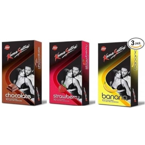 KS Multi-Flavoured Dotted Condoms 10s Pack Of 3