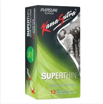 KS Super Thin - 12 Condoms | Thinner Than Thin For His Pleasure Pack Of 3 (36 Condoms)