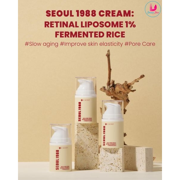 KSECRET SEOUL 1988 Cream Retinal 1% + Fermented Rice [50ml] By Dream Skin Nepal - Image 2