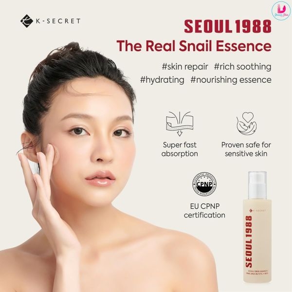 KSECRET SEOUL 1988 Essence : Snail Mucin 97% + Rice [100ml] By Dream Skin Nepal - Image 2