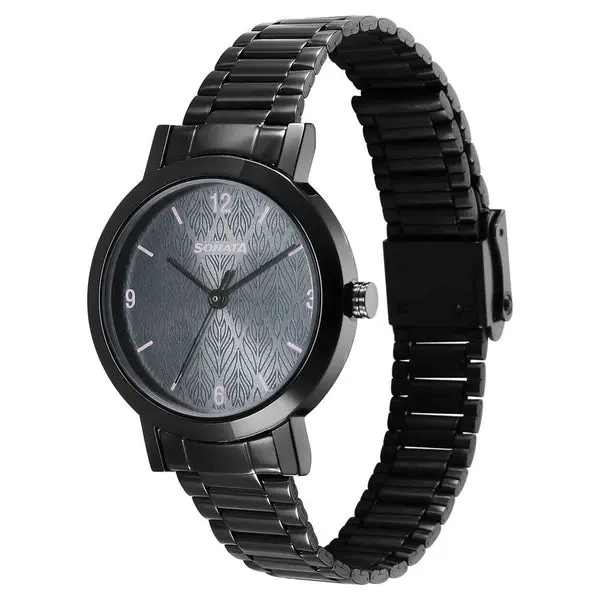 Ladies Essentials Grey Dial Stainless Steel Strap Watch for Women 8174NM01 - Image 2
