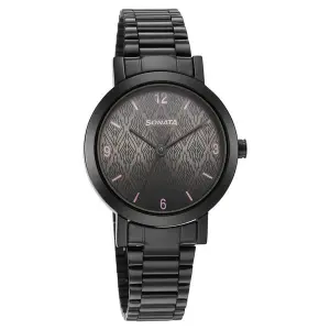 Ladies Essentials Grey Dial Stainless Steel Strap Watch for Women 8174NM01