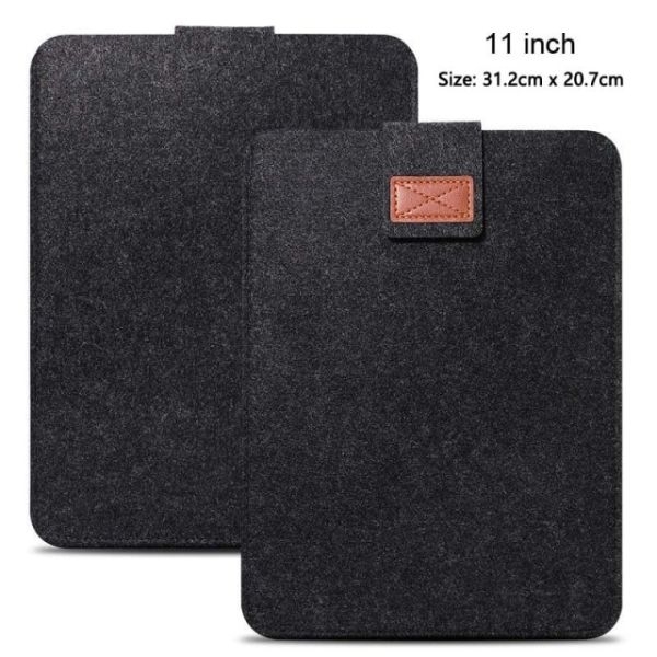 Laptop Bag Tablet Protection Case e-Books Case Pouch Light Sleeve For 11 Inch iPad Pro Kindle Macbook-Dark grey - Image 3