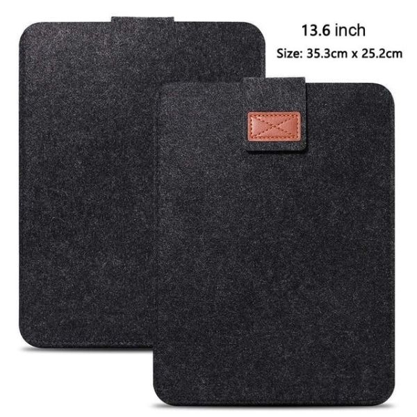 Laptop Bag Tablet Protection Case e-Books Case Pouch Light Sleeve For Dark Grey 13inch - Image 4