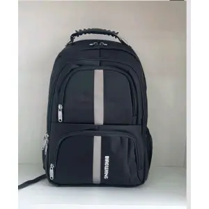 Large Capacity Laptop Bag Backpack Travel Business School Waterproof Rucksack | BIOWANG Black Solid Laptop Backpack