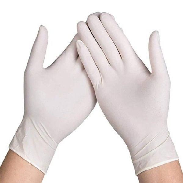Latex Gloves - Surgical Examination Gloves - Available In Small & Medium Size - 1 Box - Image 3