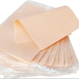 Latex Practice Skin Pad Blank Tattoo Skin Practice Fake Skin Double Side For Eyelash Practice Eyebrow Practice Makeup Practice Tattoo Practice