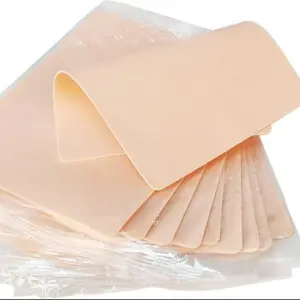 Latex Practice Skin Pad Blank Tattoo Skin Practice Fake Skin Double Side For Eyelash Practice Eyebrow Practice Makeup Practice Tattoo Practice