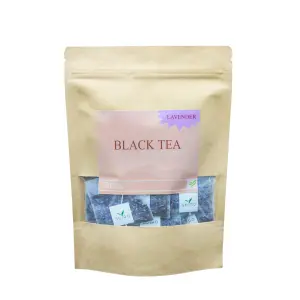 Lavender Flower Blend Black Tea For Stress Relief, Better Sleep and Relaxation - 30 Tea Bags - Suiro Teas