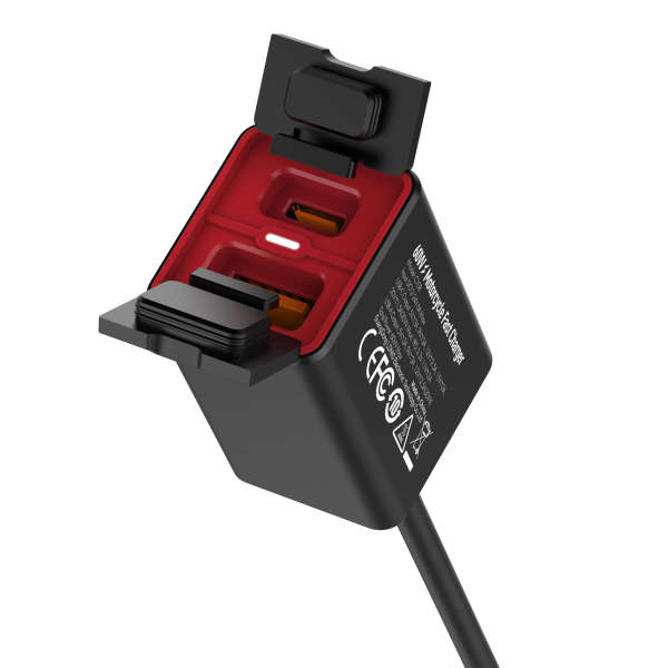 LDNIO C108 60W Motorcycle Fast Charger | PD+QC3.0 | IPX6 Waterproof | USB-C & USB-A Dual Port | For All Bikes & Smartphones - Image 5