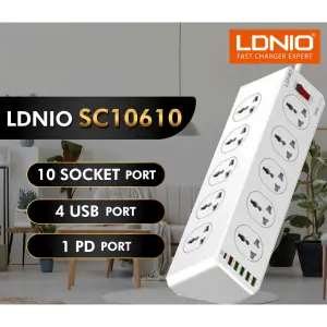 LDNIO SC10610 2500W Power Cord