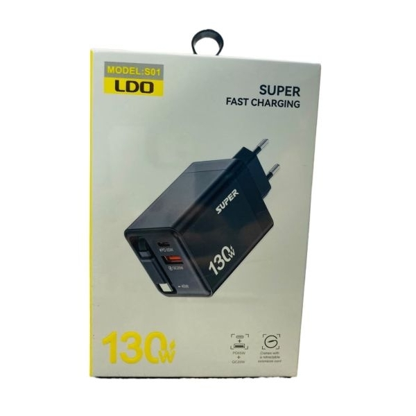 LDO S01 Super Fast Charging 130W PD65W + QC20W - Image 2