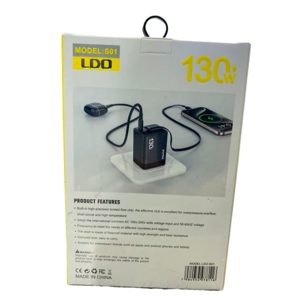 LDO S01 Super Fast Charging 130W PD65W + QC20W - Image 3