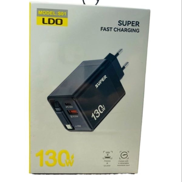 LDO S01 Super Fast Charging 130W PD65W + QC20W - Image 5