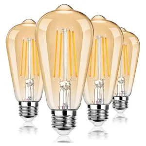 Led Filament Edison Light Bulb Vintage - 4 Watt