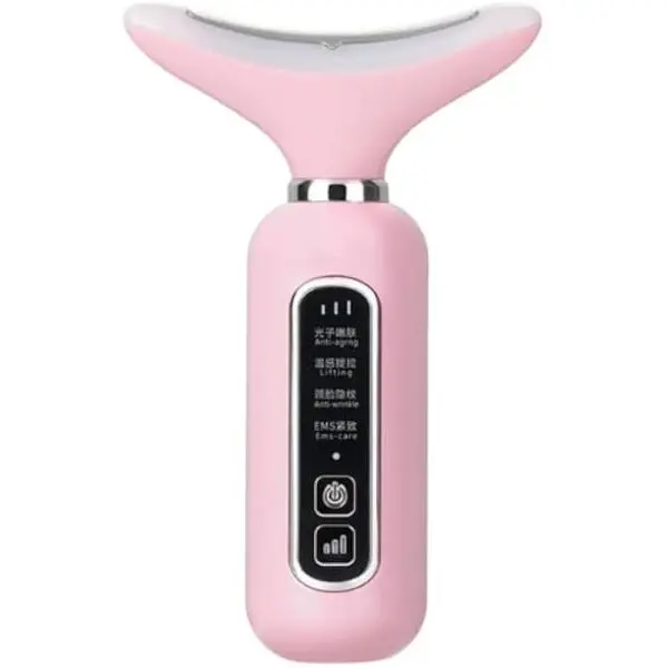 LED thermal vibration beauty instrument Photon skin rejuvenation beauty instrument neck beauty instrument EMS lifting and firming massager Face Lifting Anti-Aging Massager facial wrinkle remover - Image 4