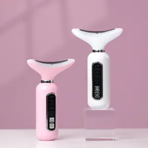 LED thermal vibration beauty instrument Photon skin rejuvenation beauty instrument neck beauty instrument EMS lifting and firming massager Face Lifting Anti-Aging Massager facial wrinkle remover