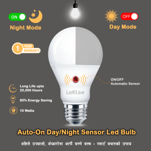 LeKise 10W LED Magic Sense Bulb – Auto Day/Night Sensor