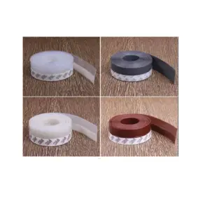 Length Door Sealing Bar Window Sealing Tape Window Door Bottom Self Adhesive Silicone Rubber Seal Weathering Strip (5cm)