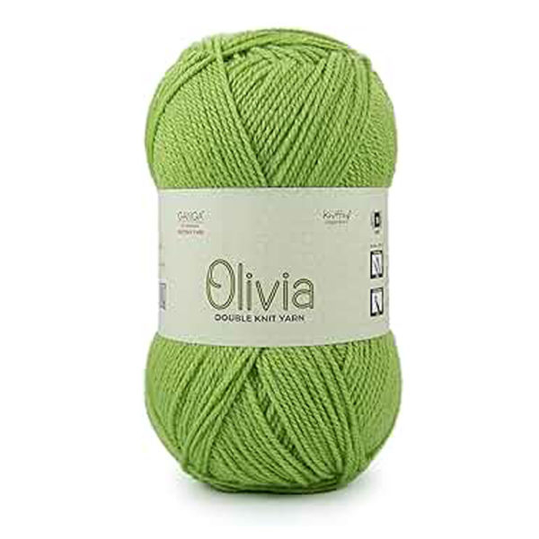 Light Green Ganga Oliva Knitting Yarn 100 Grams - Image 2