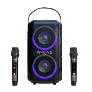 W-King T9II Bluetooth Karaoke Speaker – With 2 Wireless Microphones