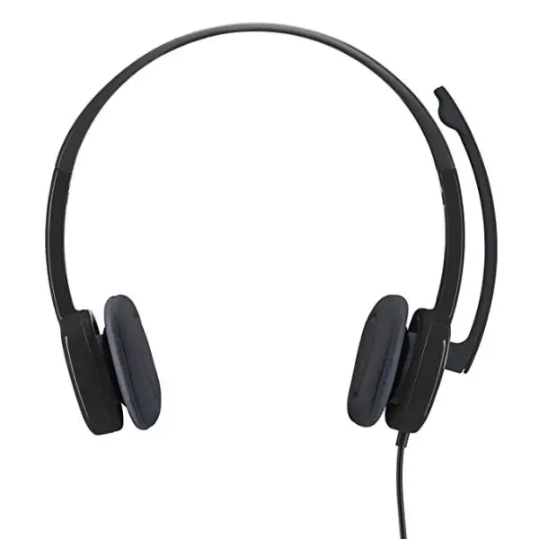 Logitech H151 Wired Over Ear Headphones With Mic (Black) by Mitrata - Image 5