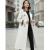 Long Over Coat . Two Cross Pocket Front Bottom With Back Slit